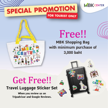 MBK Center Tourist Promotions: Free Bags & Luggage Stickers!