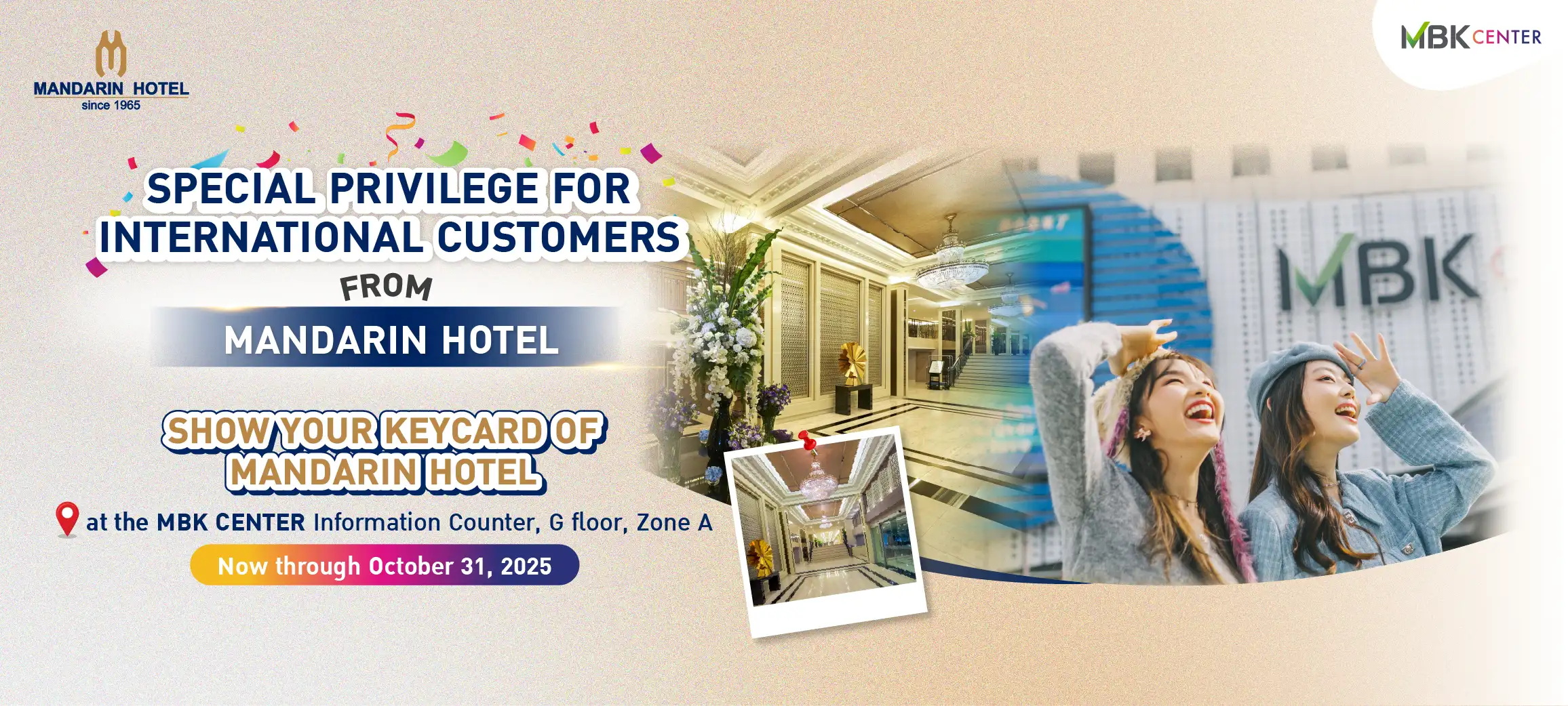 Exclusive MBK Center Privileges for Mandarin Hotel Guests!