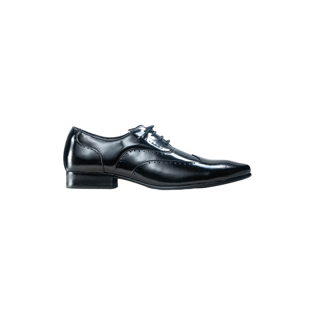 รองเท้าหนังวัวแท้ 100% แบบผูกเชือก Wing Tip