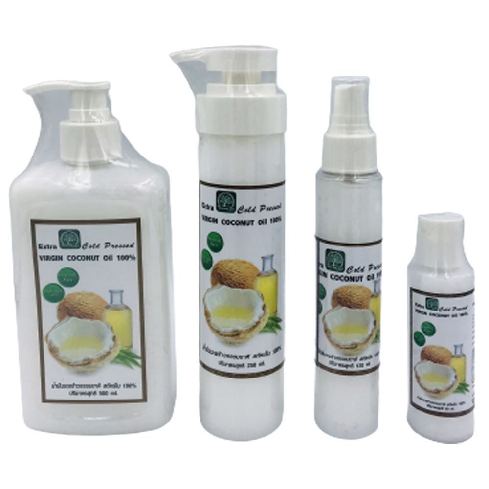 Virgin Coconut Oil 100% น้ำมันมะพร้าวธรรมชาติ สกัดเย็น 500 ml 